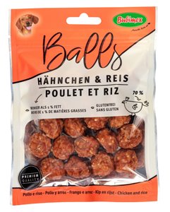 ALBONDIGAS DE POLLO CON ARROZ 100 gr.